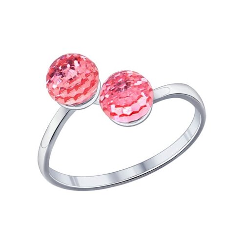 Кольцо SOKOLOV из серебра с кристаллами swarovski