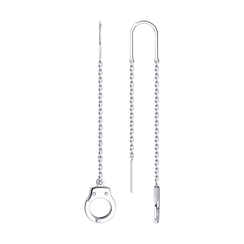 Серьги SKLV из серебра
