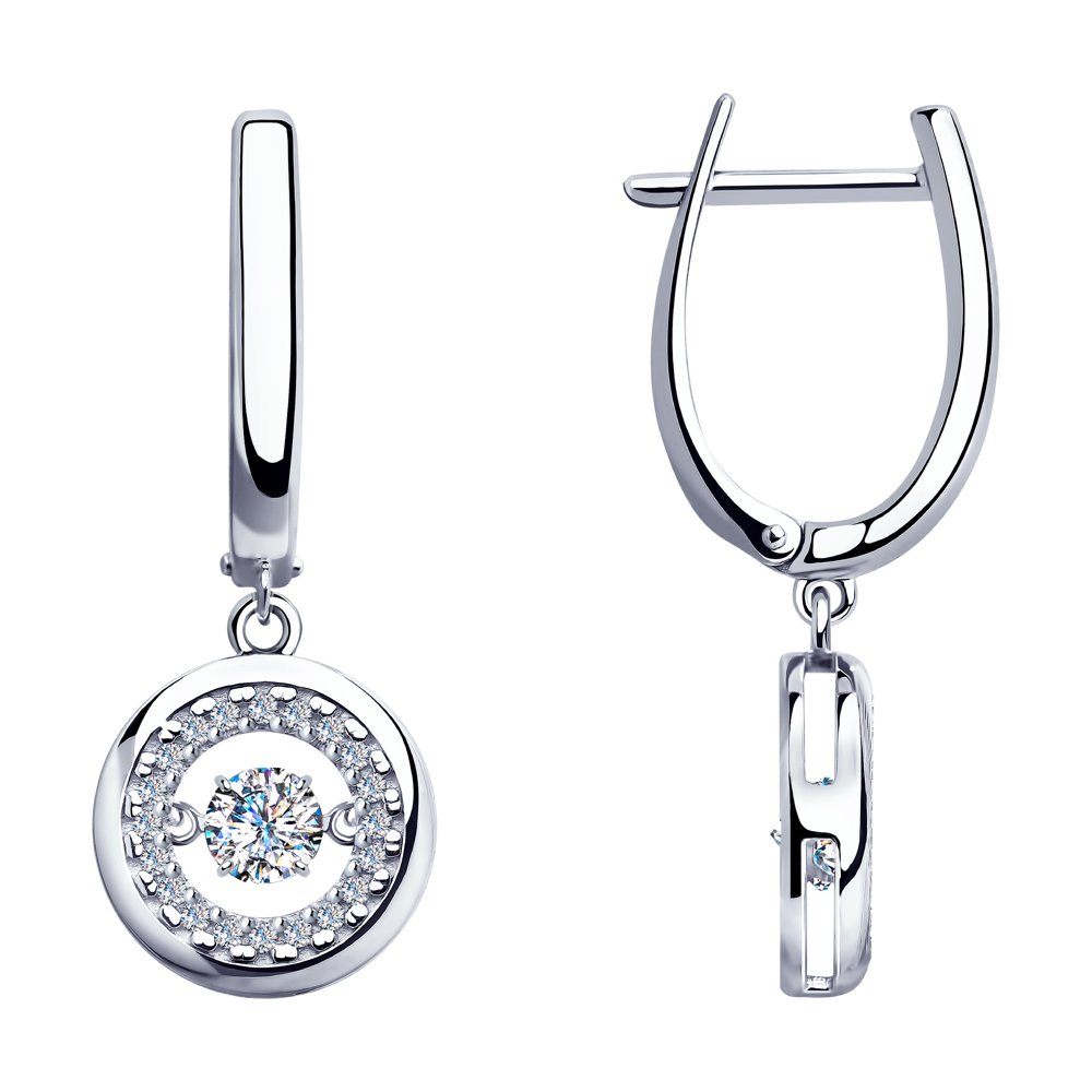 Серьги SOKOLOV из серебра со Swarovski Zirconia и фианитами