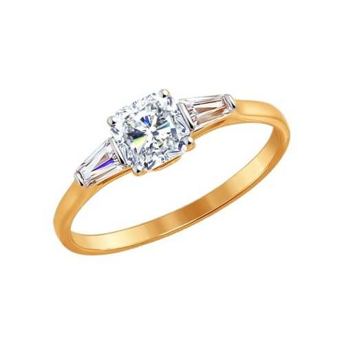 Кольцо SOKOLOV из золота со Swarovski Zirconia