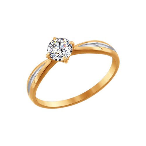Помолвочное кольцо SOKOLOV из золота со Swarovski Zirconia