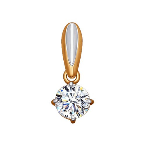 Подвеска SOKOLOV из золота со Swarovski Zirconia