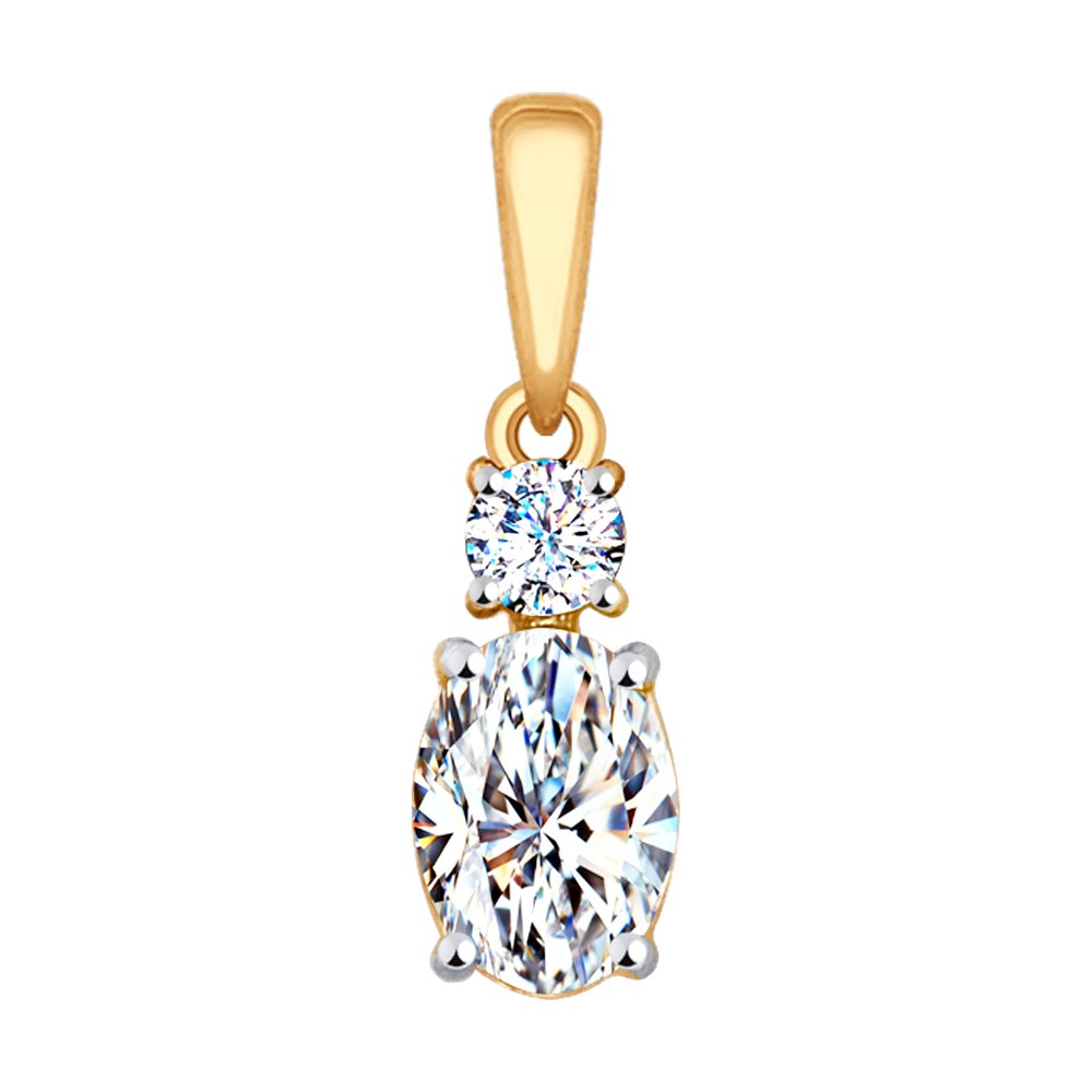 Подвеска SOKOLOV из золота со Swarovski Zirconia