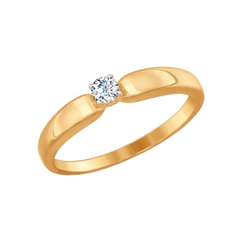 Помолвочное кольцо SOKOLOV из золота со Swarovski Zirconia