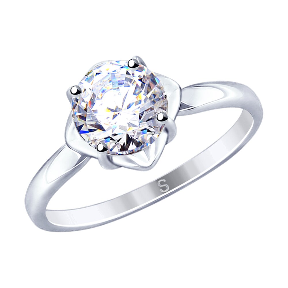 Кольцо SOKOLOV из серебра со Swarovski Zirconia