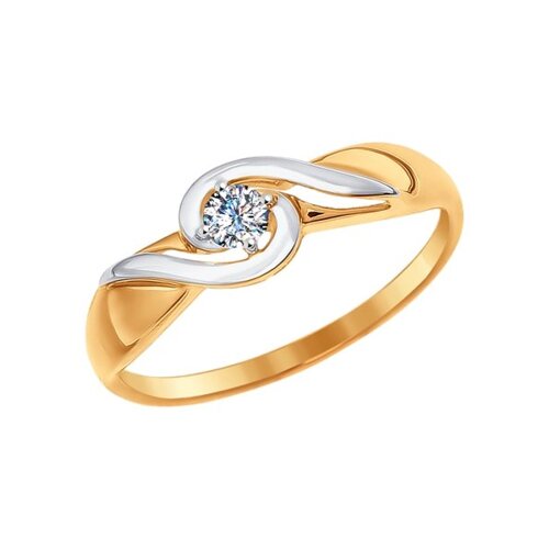 Кольцо SOKOLOV из золота со Swarovski Zirconia