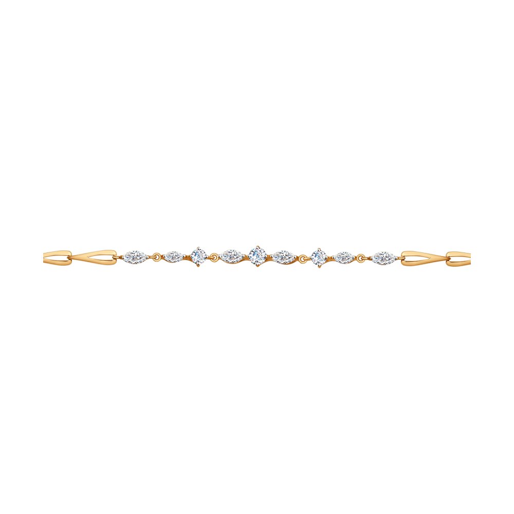 Браслет SOKOLOV из золота со Swarovski Zirconia