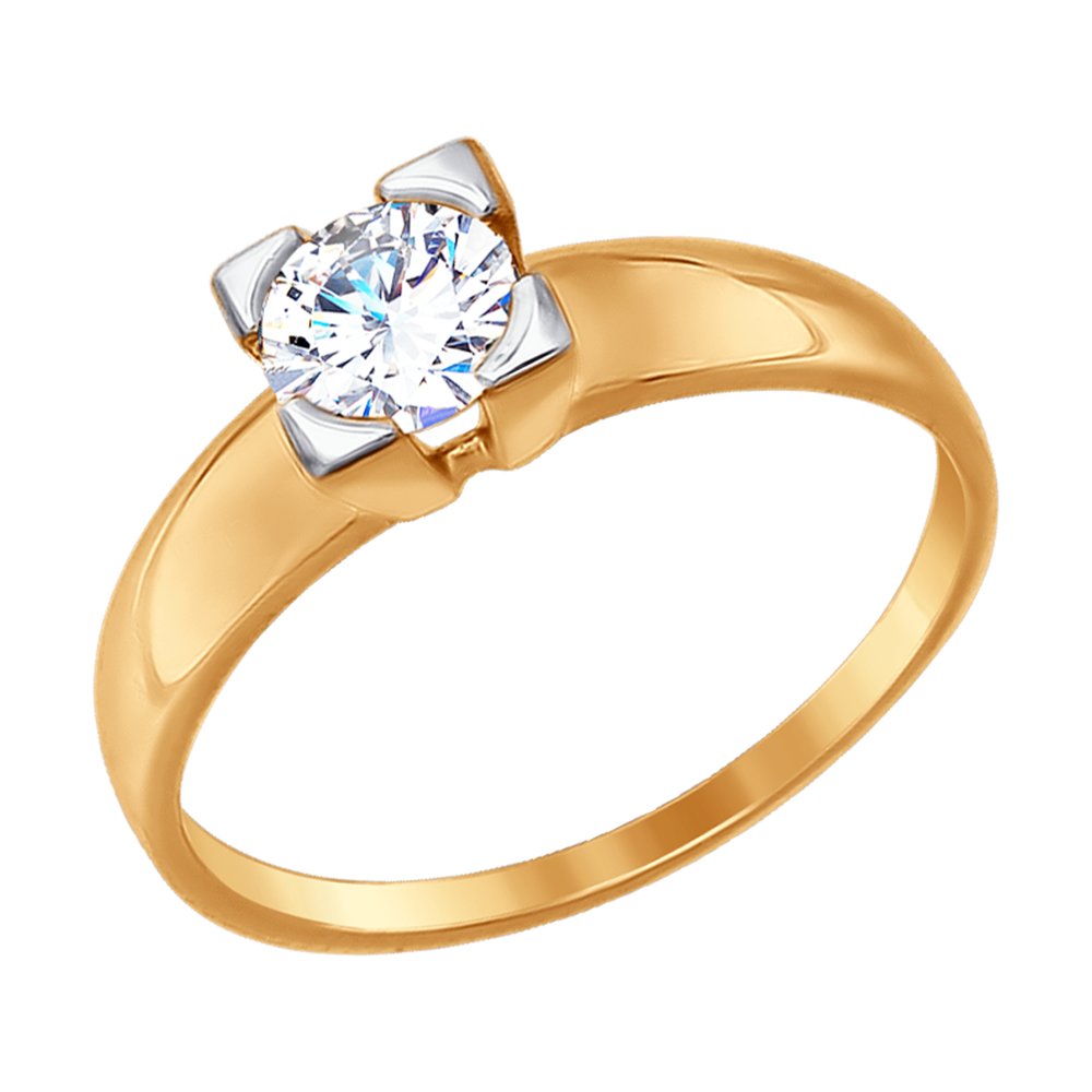 Кольцо SOKOLOV из золота со Swarovski Zirconia