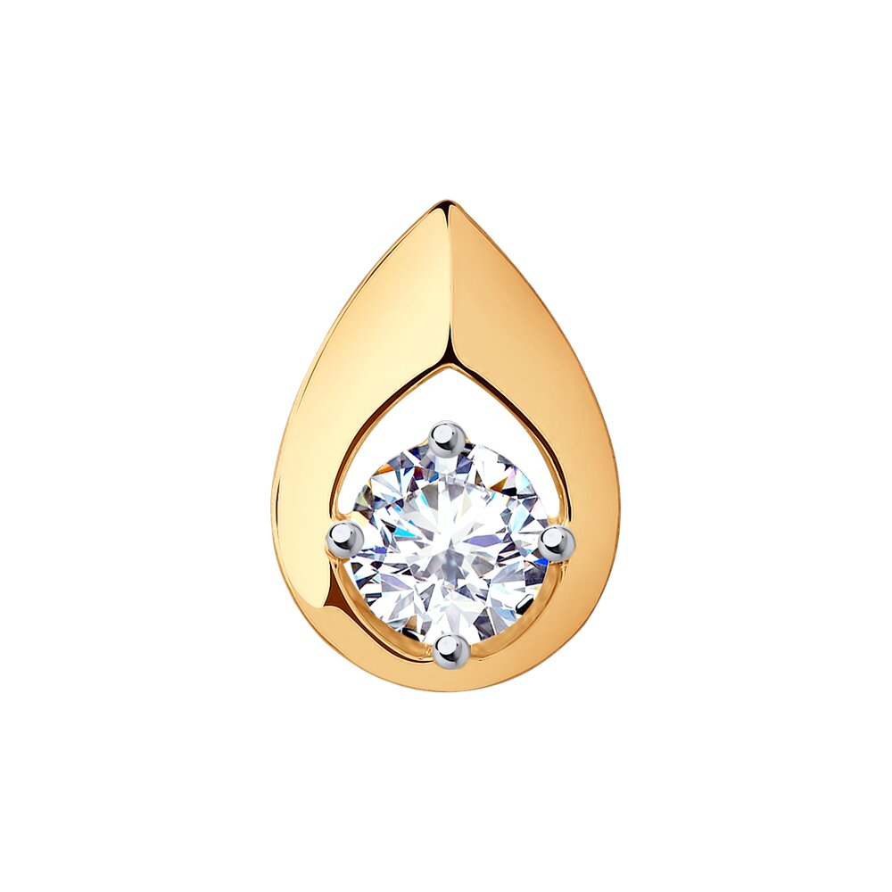 Подвеска SOKOLOV из золота со Swarovski Zirconia