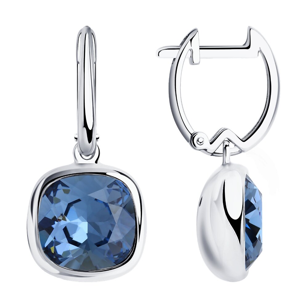 Серьги SOKOLOV из серебра с кристаллами Swarovski