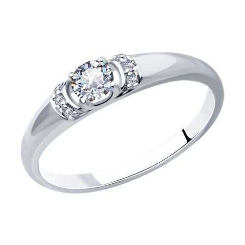 Кольцо SOKOLOV из серебра с swarovski zirconia