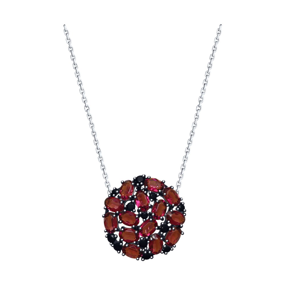 Колье SOKOLOV из серебра с кристаллами Swarovski и фианитами