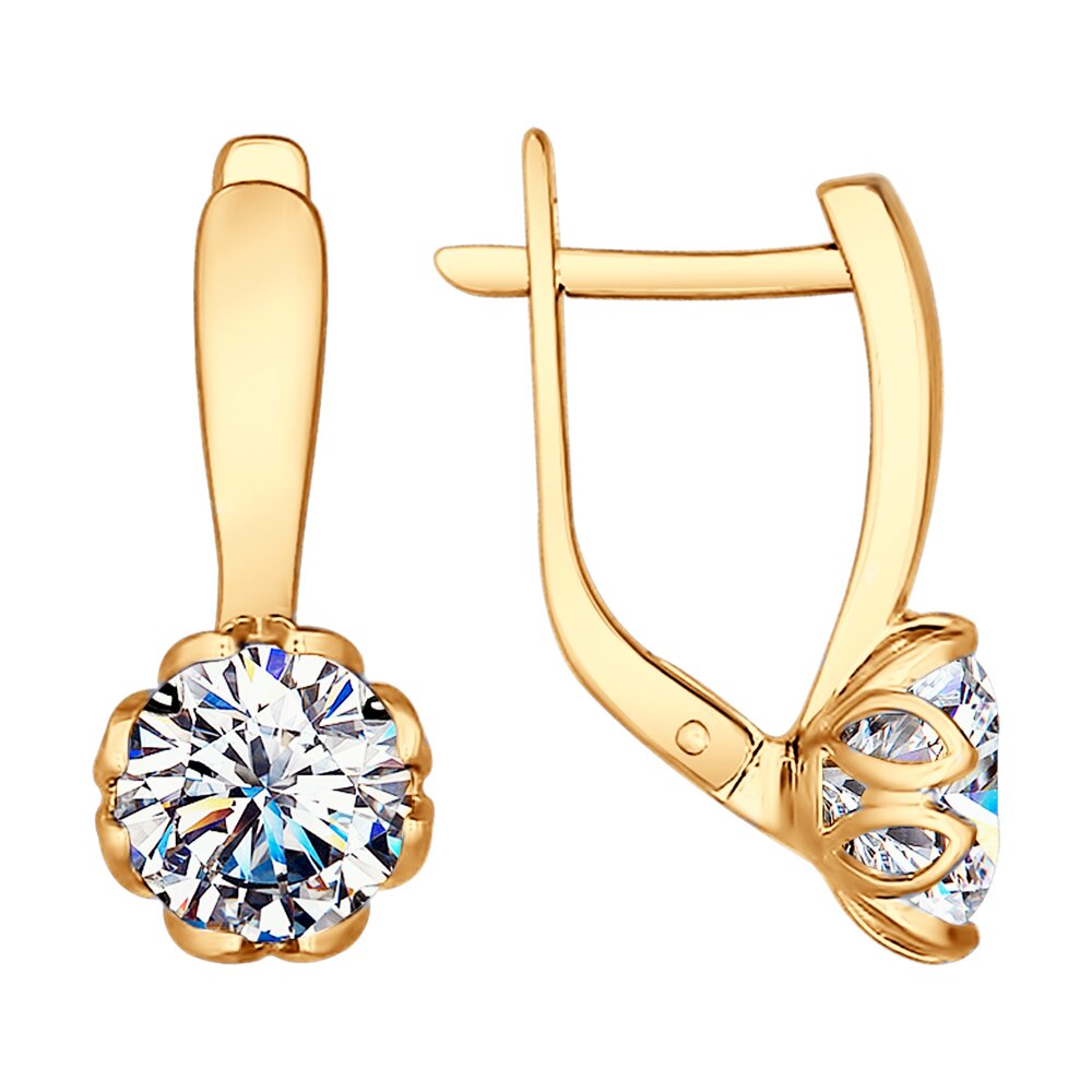 Серьги SOKOLOV из серебра со Swarovski Zirconia