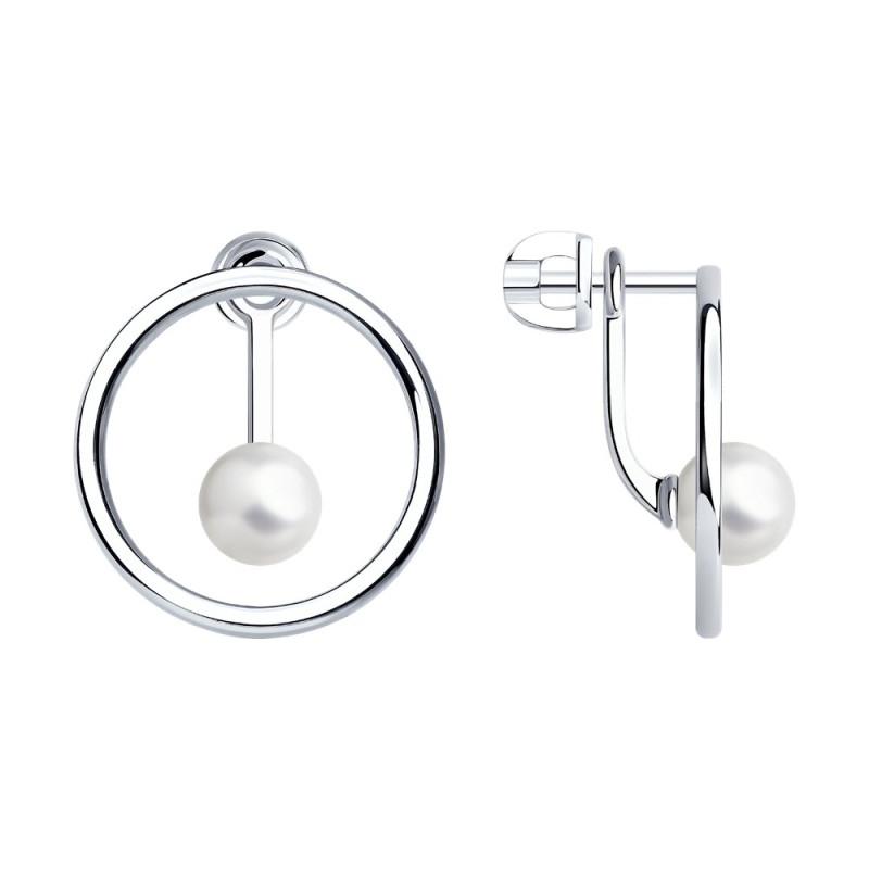Серьги SOKOLOV из серебра с жемчугом