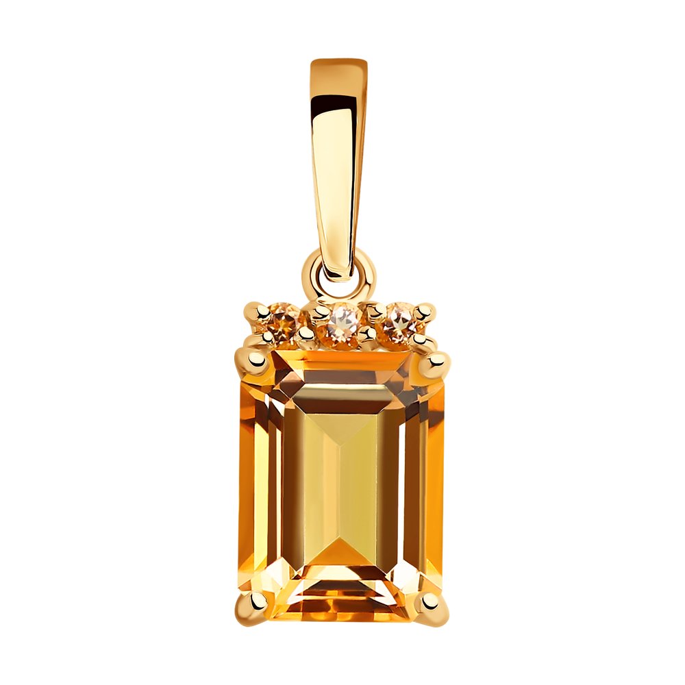 Подвеска SOKOLOV из золота с топазами Swarovski