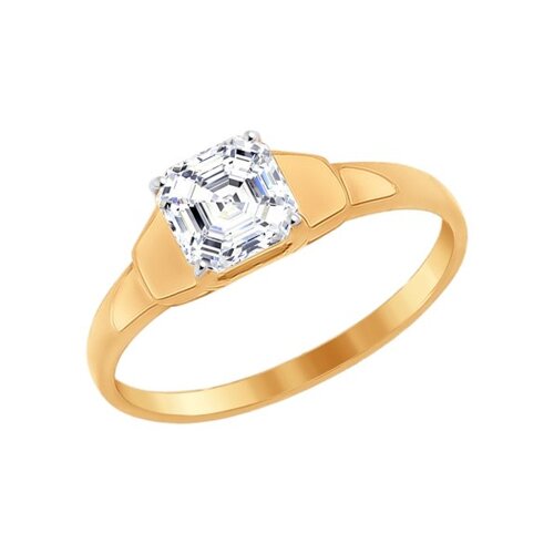 Помолвочное кольцо SOKOLOV из золота со Swarovski Zirconia
