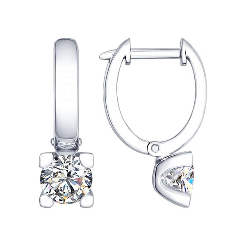 Серьги SOKOLOV из серебра со Swarovski Zirconia