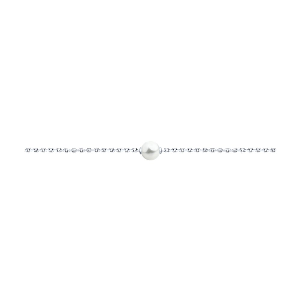 Браслет SOKOLOV из серебра с жемчугом Swarovski