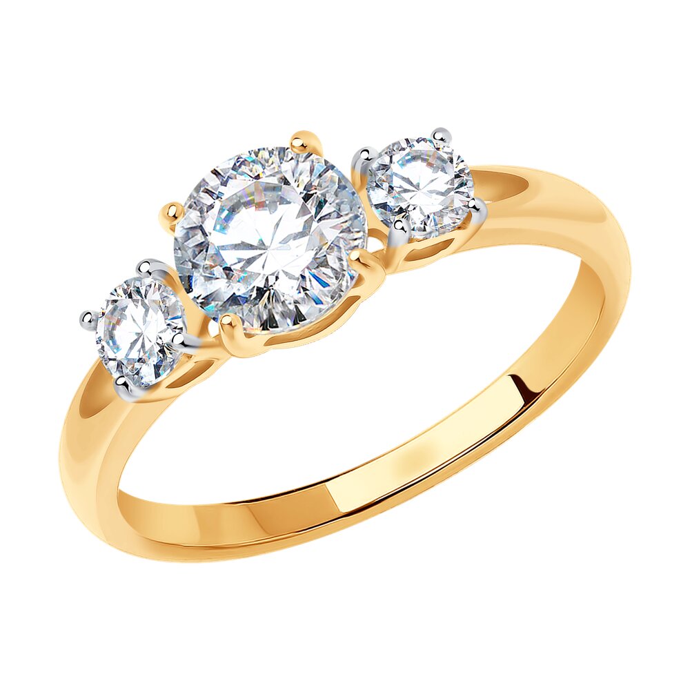 Помолвочное кольцо со Swarovski Zirconia SOKOLOV