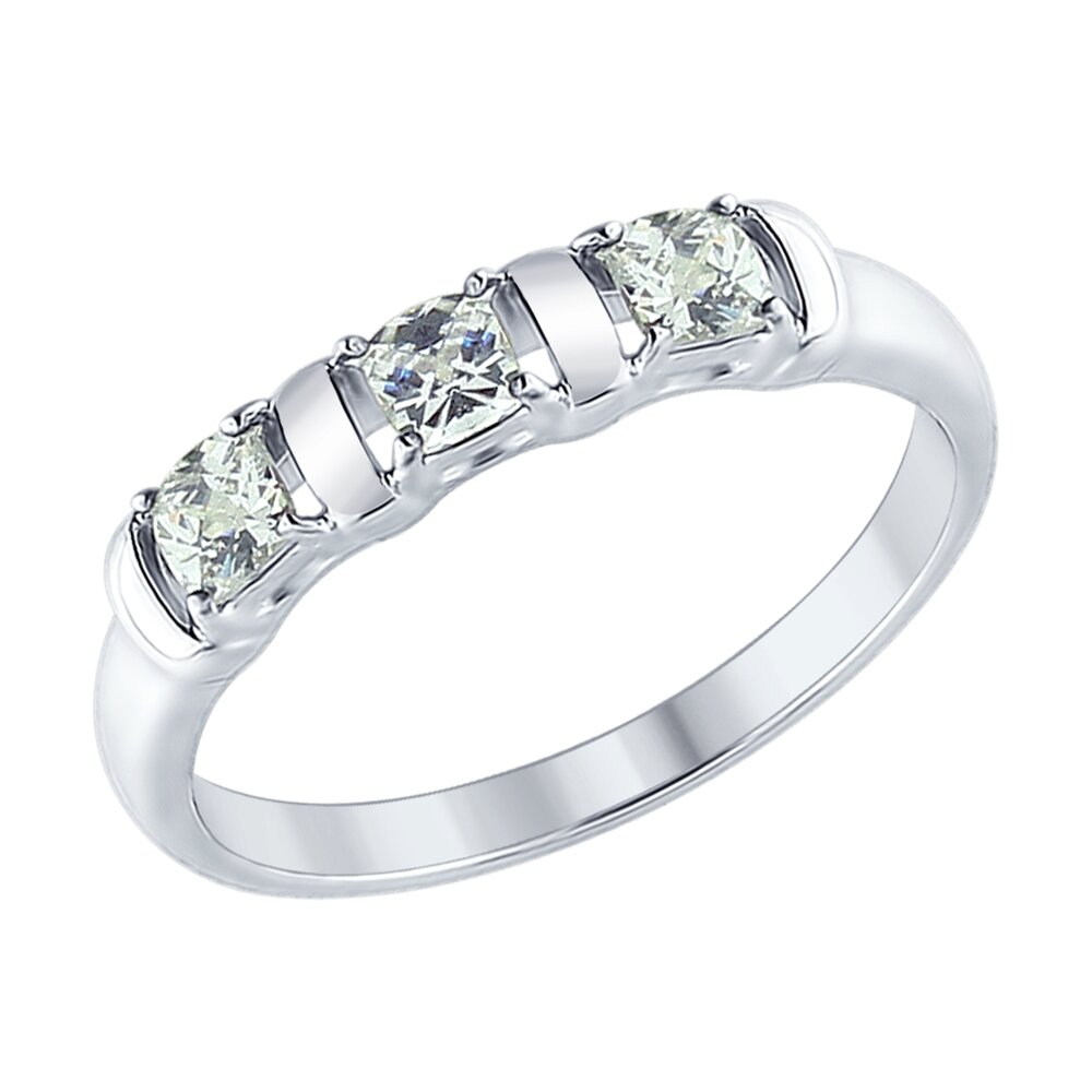 Кольцо SOKOLOV из серебра со Swarovski Zirconia