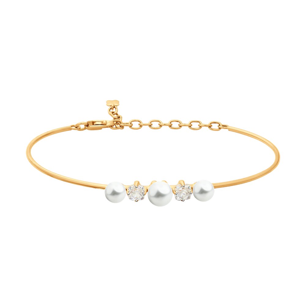 Браслет SOKOLOV из золота с жемчугом и Swarovski Zirconia