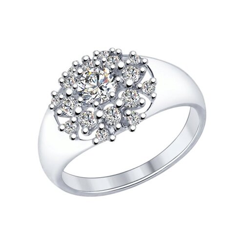 Кольцо SOKOLOV из серебра со Swarovski Zirconia