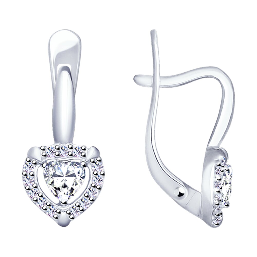 Серьги SOKOLOV из серебра со Swarovski Zirconia