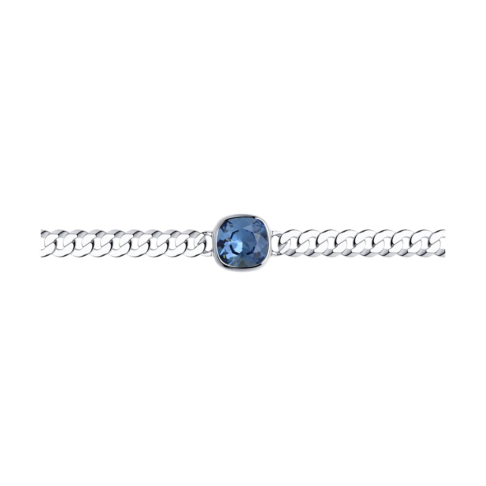 Браслет SOKOLOV из серебра с кристаллом Swarovski