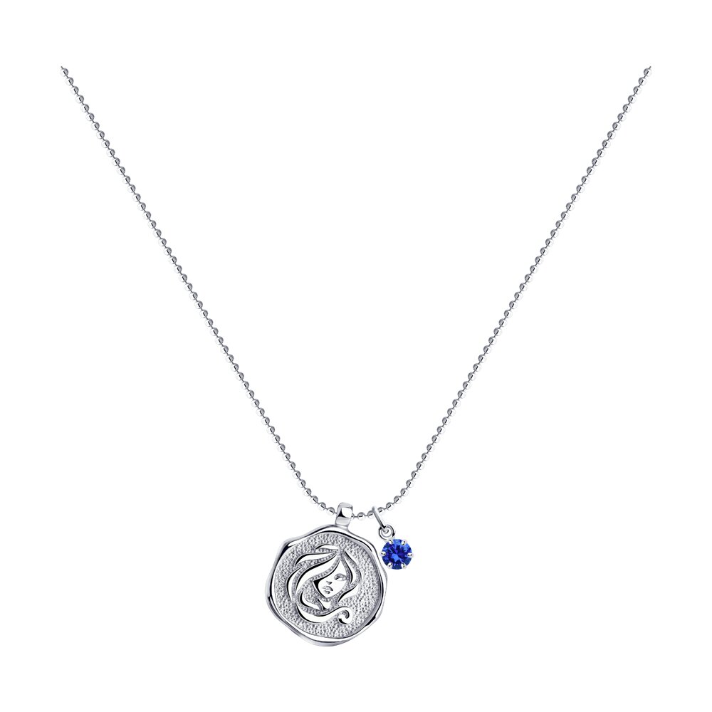 Колье SOKOLOV из серебра с кристаллом Swarovski