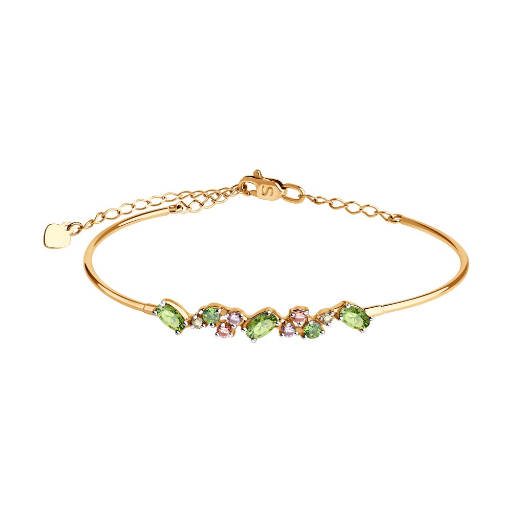 Браслет SOKOLOV из золота с фианитами Swarovski