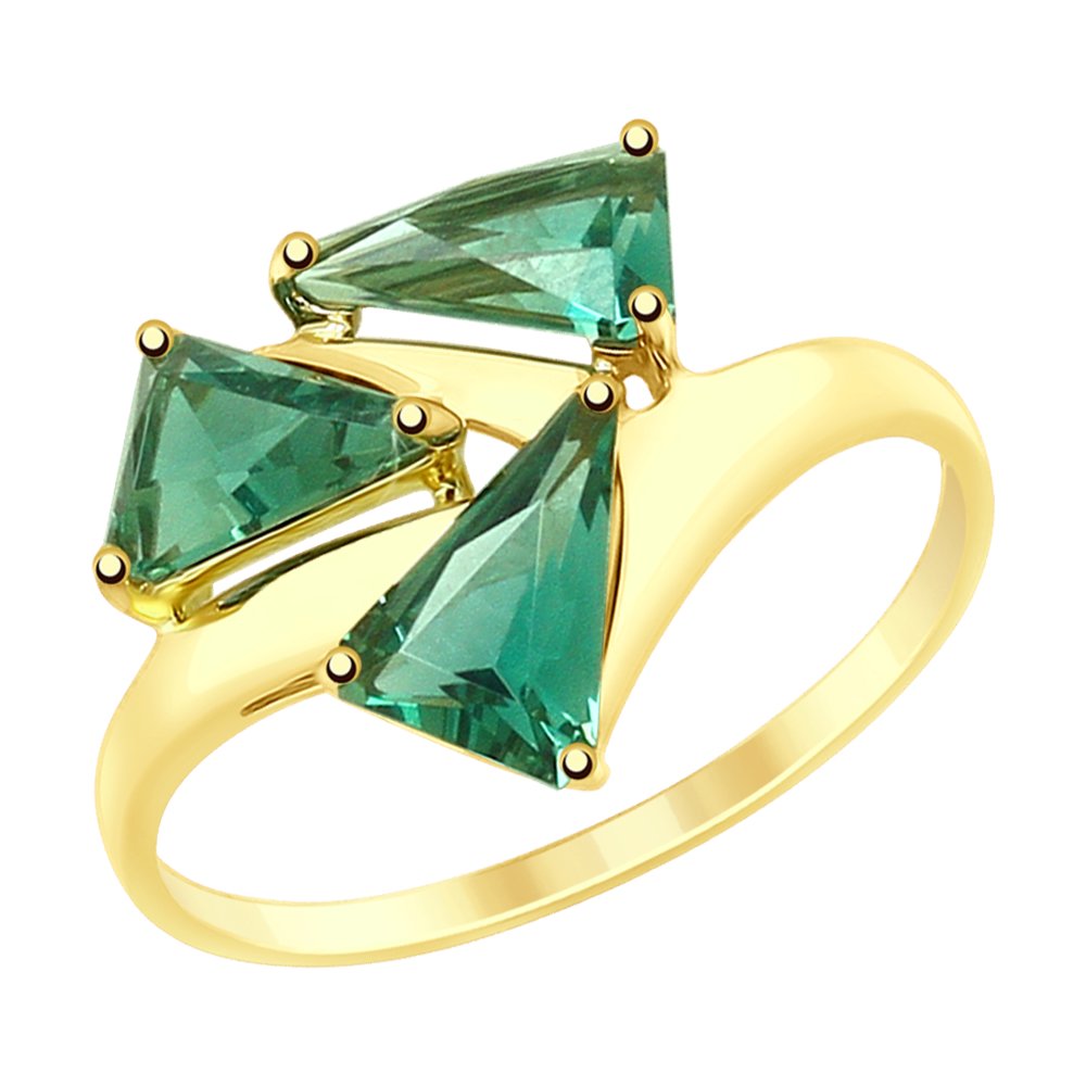 Кольцо SOKOLOV из желтого золота с кварцем