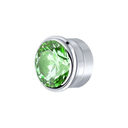 Вставка SOKOLOV из серебра с зелёным Swarovski Zirconia