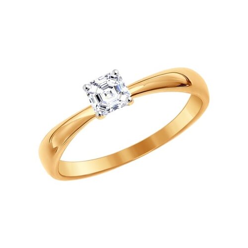Помолвочное кольцо SOKOLOV из золота со Swarovski Zirconia