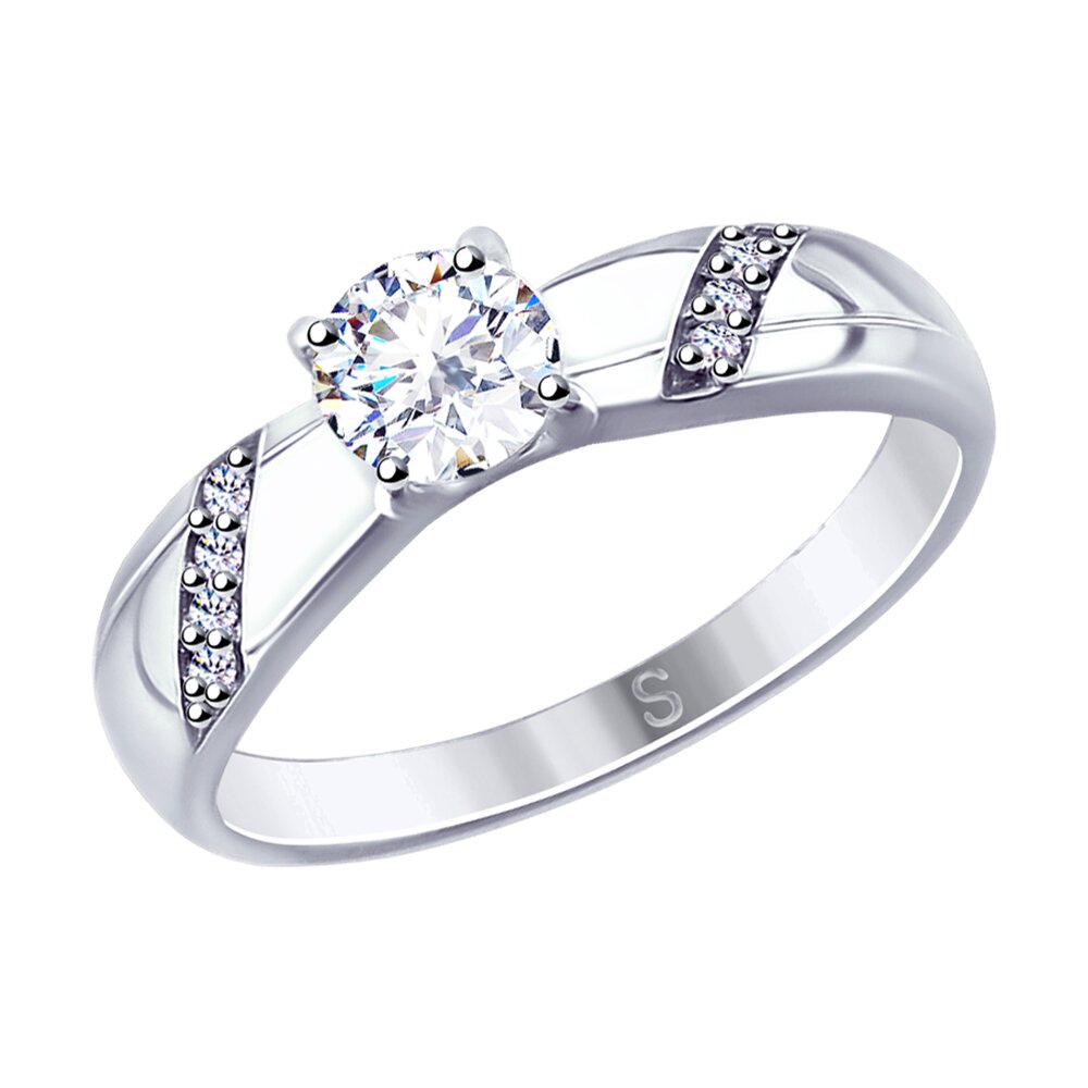 Кольцо SOKOLOV из серебра со Swarovski Zirconia