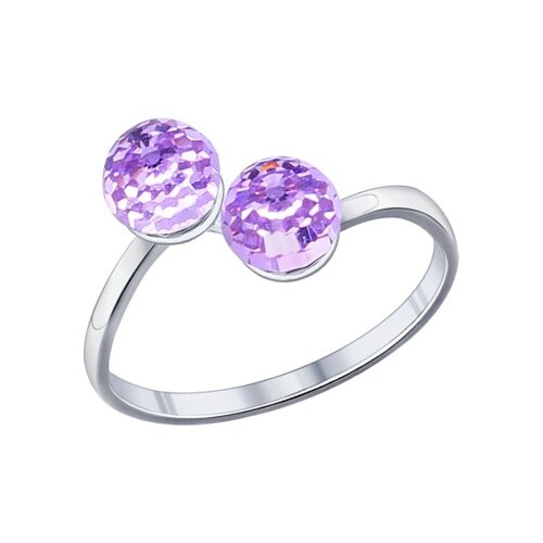 Кольцо SOKOLOV из серебра с кристаллами swarovski