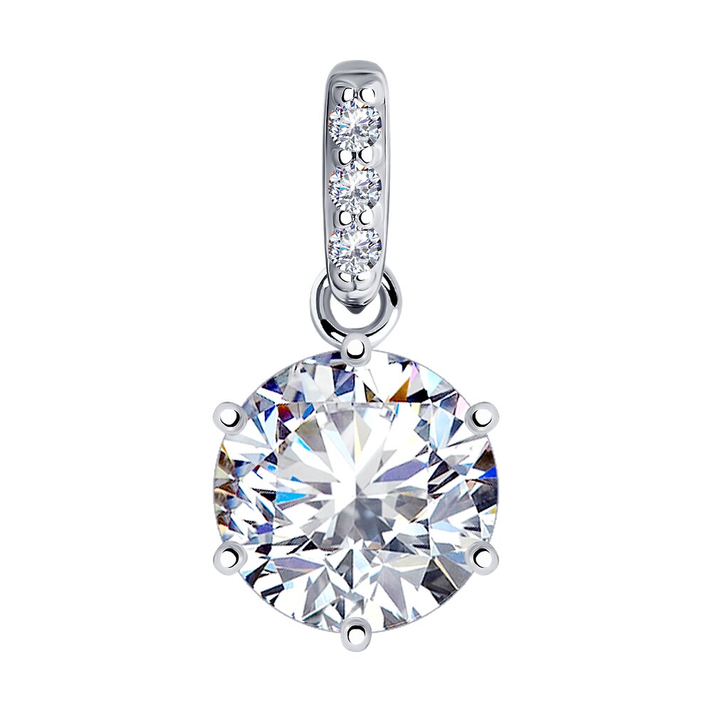 Подвеска SOKOLOV из серебра со Swarovski Zirconia