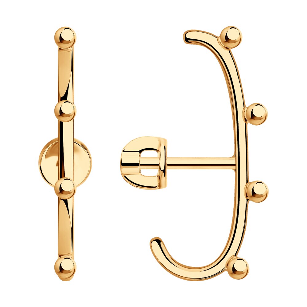 Серьги SKLV из серебра