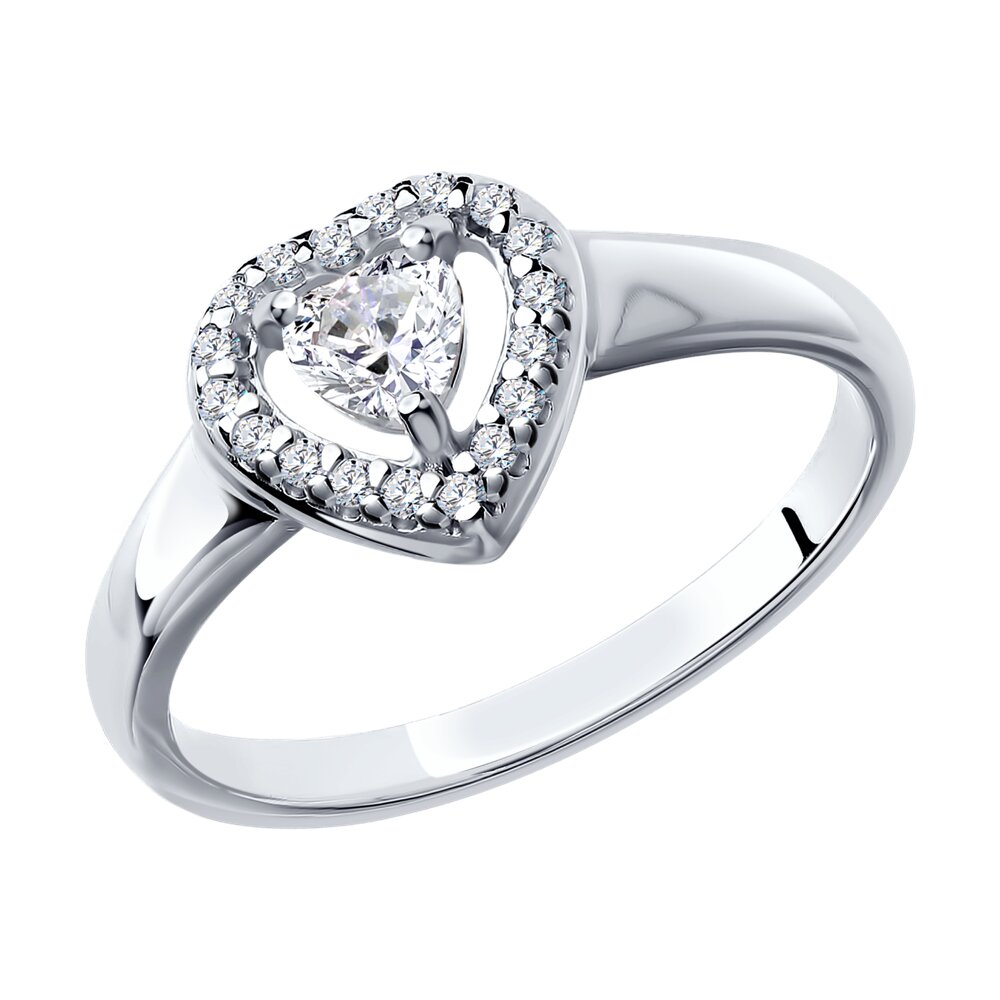 Кольцо SOKOLOV из серебра со Swarovski Zirconia