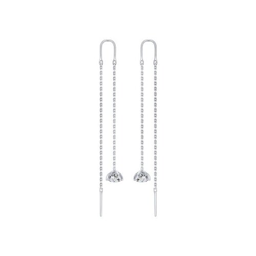 Серьги SOKOLOV из серебра со Swarovski Zirconia