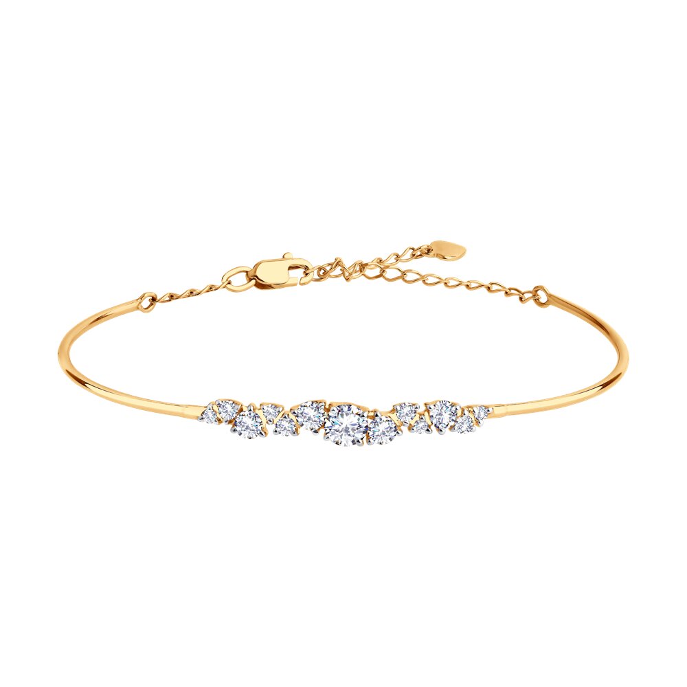 Браслет SOKOLOV из золота со Swarovski Zirconia