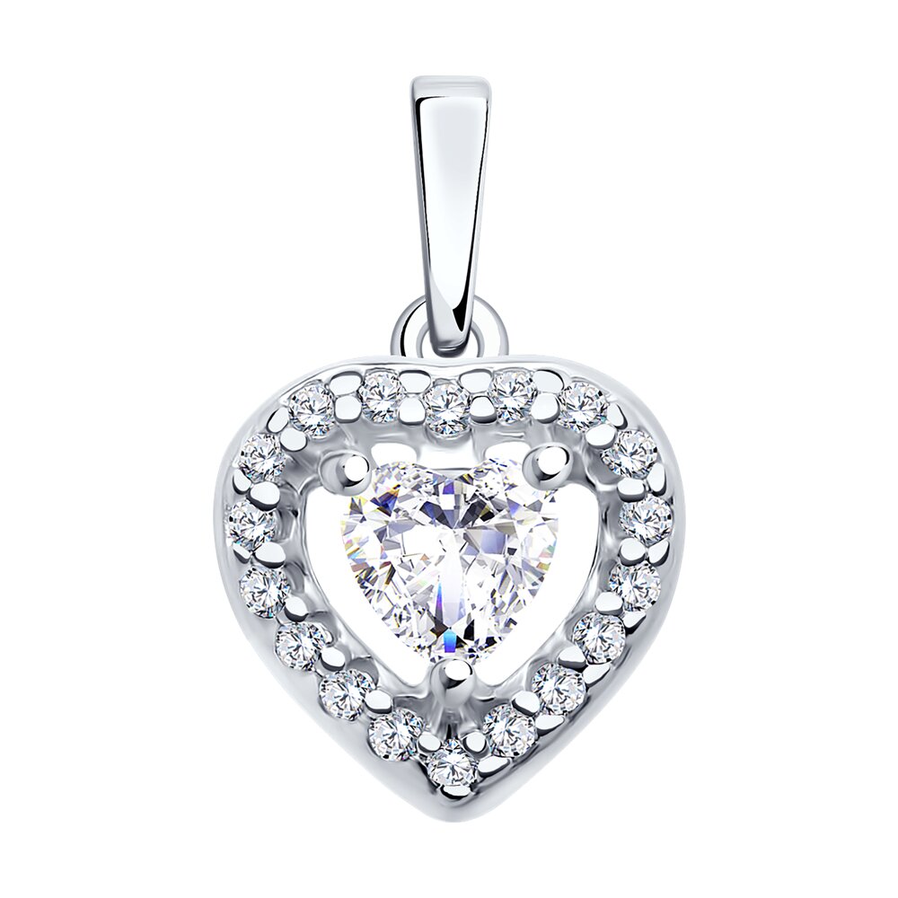 Подвеска SOKOLOV из серебра со Swarovski Zirconia