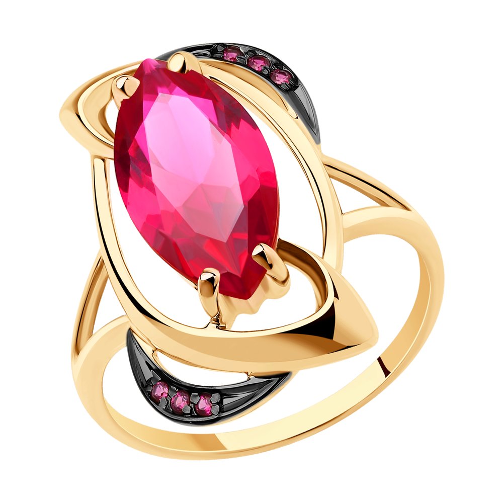 Кольцо SOKOLOV из золота с корундами