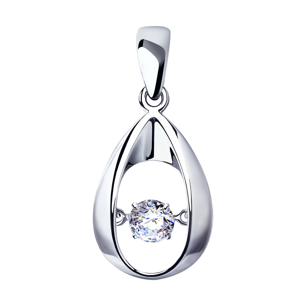 Подвеска SOKOLOV из серебра со Swarovski Zirconia