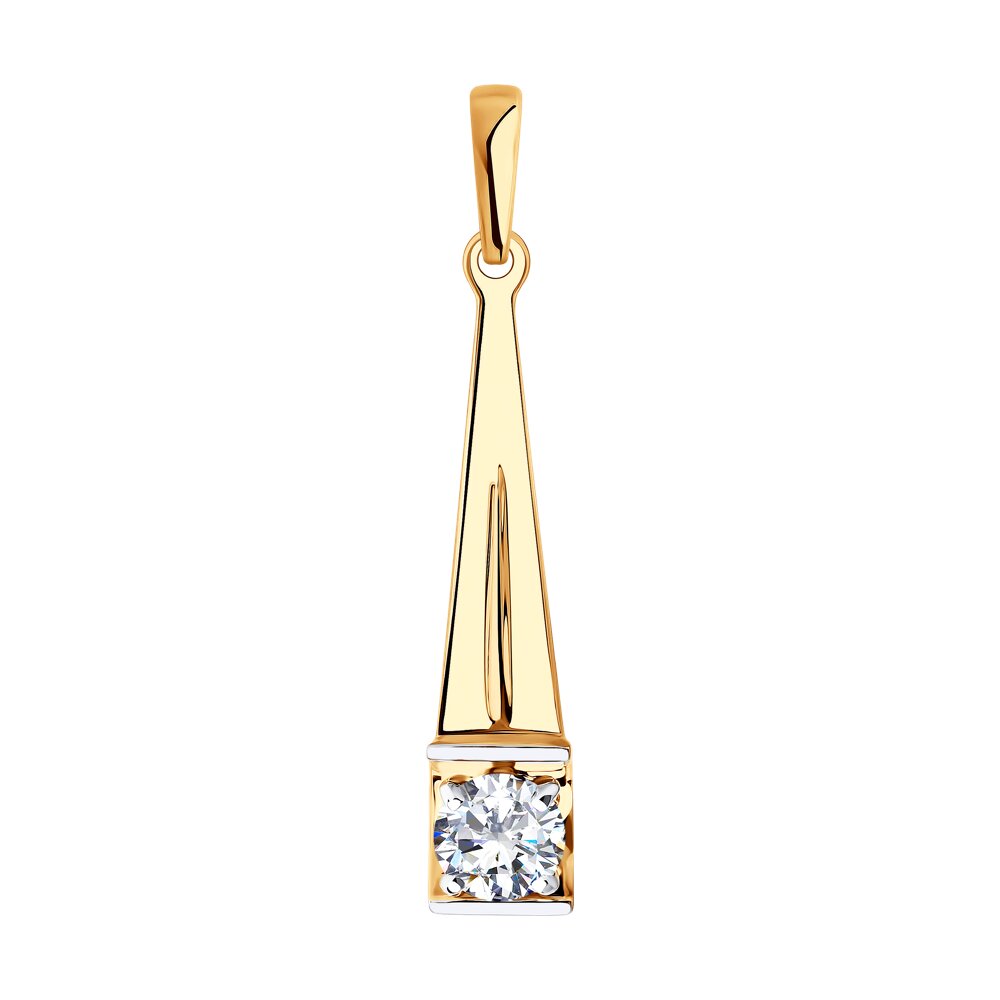 Подвеска SOKOLOV из золота со Swarovski Zirconia