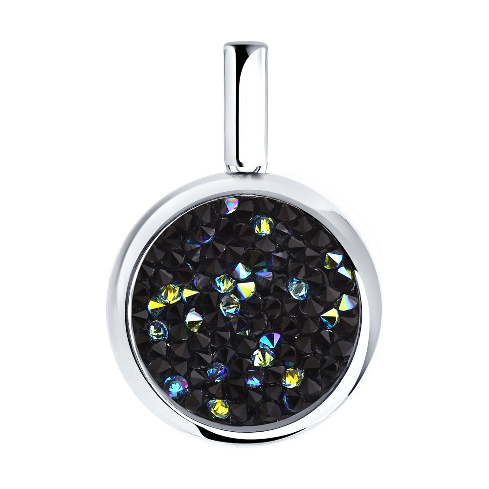 Серебряная подвеска с кристаллами Swarovski SOKOLOV