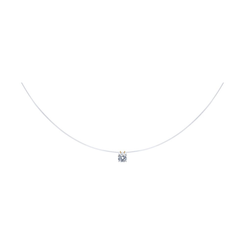 Колье на леске SOKOLOV из золота с фианитом