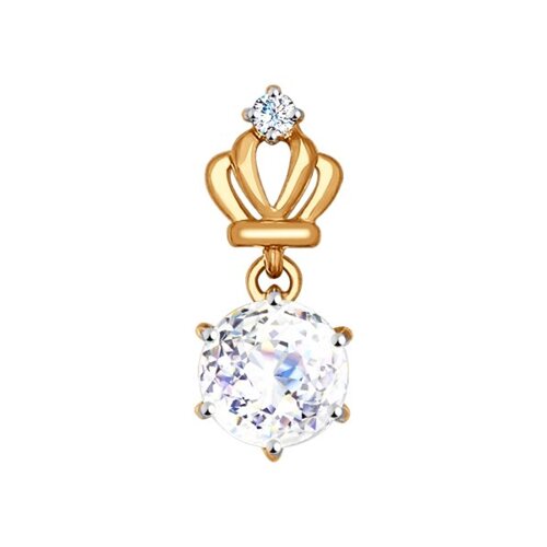 Подвеска SOKOLOV из золота со Swarovski Zirconia