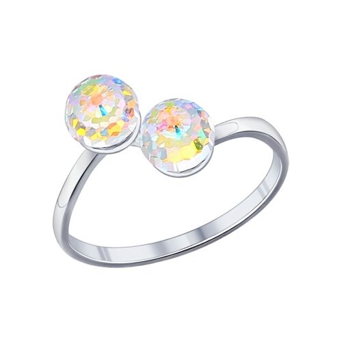 Кольцо SOKOLOV из серебра с кристаллами Swarovski