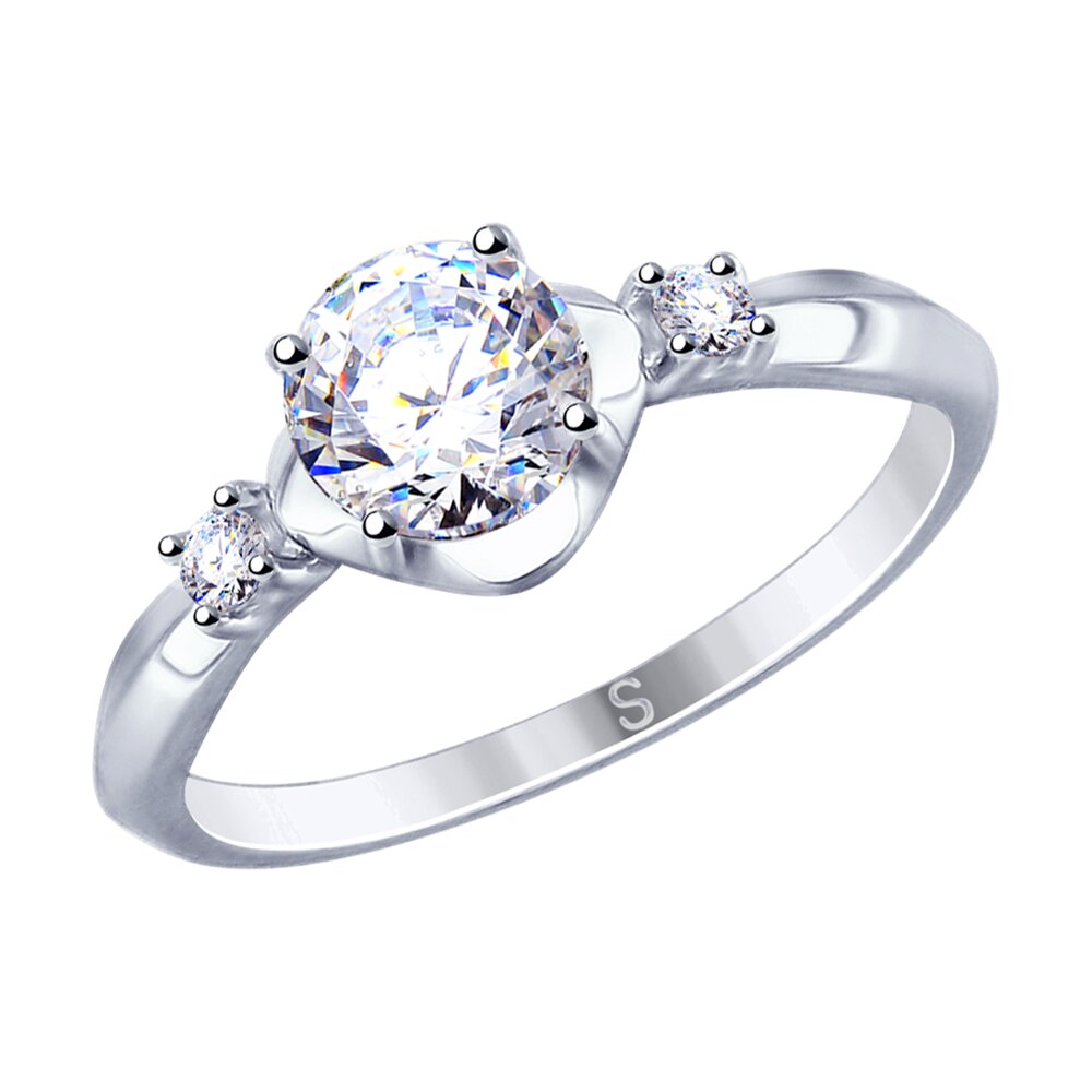 Кольцо SOKOLOV из серебра со Swarovski Zirconia