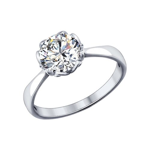 Кольцо SOKOLOV из серебра со Swarovski Zirconia